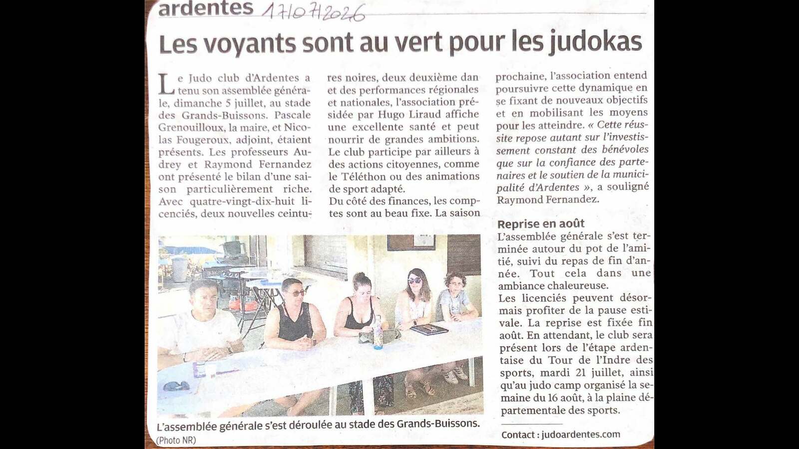 Dans la presse !