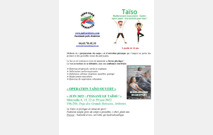 Opération Taïso ouvert !