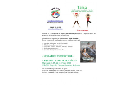 Opération Taïso ouvert !